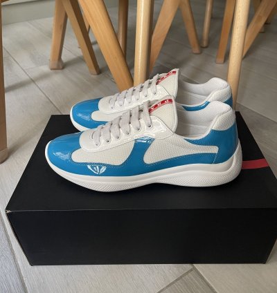 Prada America Cup Sneaker Light Blue
