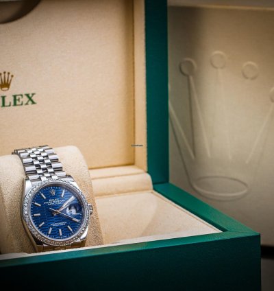 Rolex Datejust 36 Iced Blue Fluted Motif