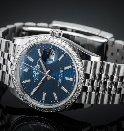 Rolex Datejust 36 Iced Blue Fluted Motif