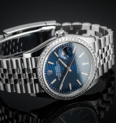 Rolex Datejust 36 Iced Blue Fluted Motif