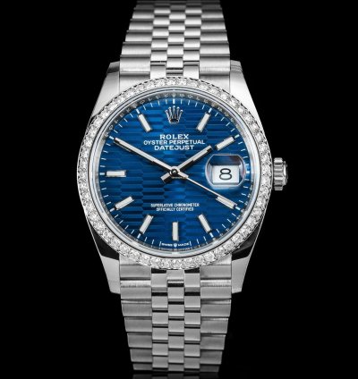 Rolex Datejust 36 Iced Blue Fluted Motif