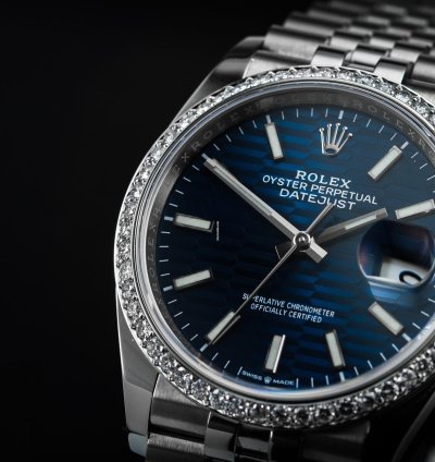 Rolex Datejust 36 Iced Blue Fluted Motif