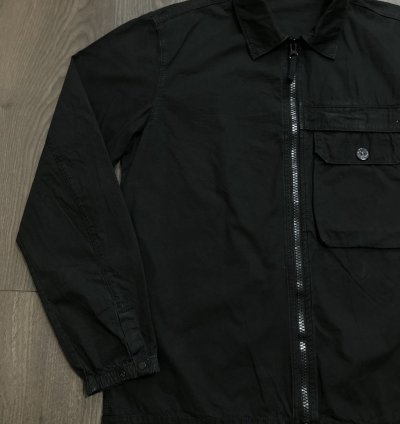 Stone Island Garment Dyed Zip Overshirt Jacket New
