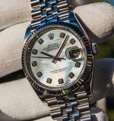 Rolex Datejust 36 Mother Of Pearl Diamond Set Dial