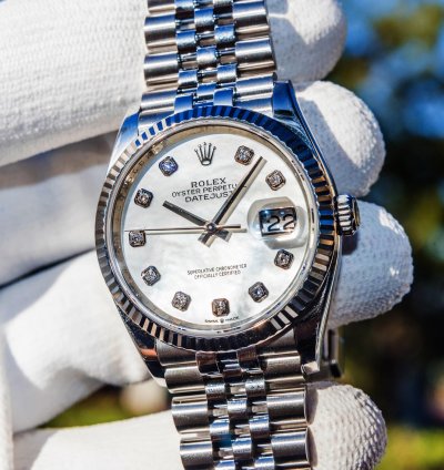 Rolex Datejust 36 Mother Of Pearl Diamond Set Dial