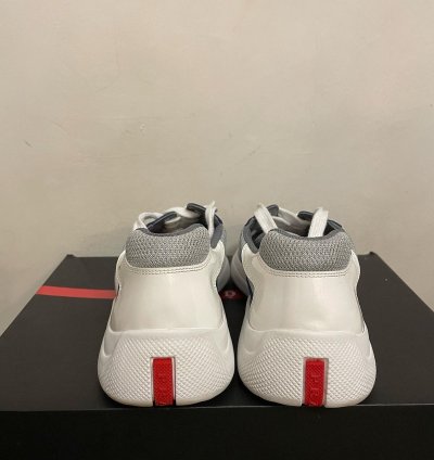 Prada America Cup Sneakers Us 7 prada 6royal Blue Silver