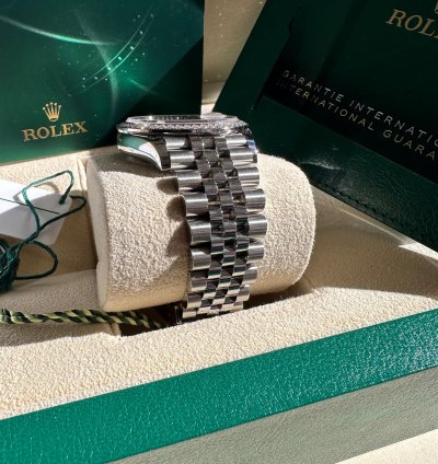 Rolex Datejust 36 New 2023 Diamond Bezel Pink Roman Diamond Dial Jubilee Bracelet Fluted Bezel