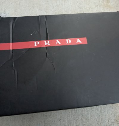 Prada America Cup White Silver 11 Patent Leather Low Tops
