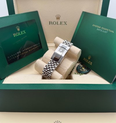 Rolex Datejust 36 New 2023 Mother Of Pearl Diamond Dial Diamond Bezel Stainless Steel Jubilee