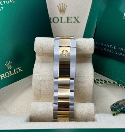 Rolex Datejust 36 New 2024 Black Diamond Dial Diamond Bezel Two Tone Yellow Gold Oyster