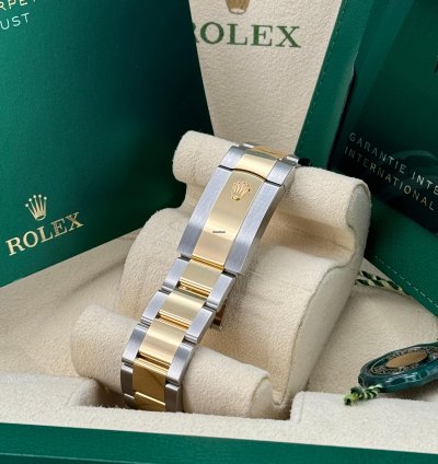 Rolex Datejust 36 New 2024 Black Diamond Dial Diamond Bezel Two Tone Yellow Gold Oyster