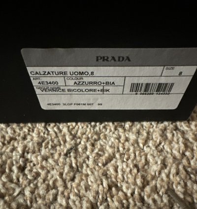 Prada America Cups Sz 9 Us 8uk