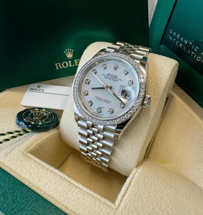 Rolex Datejust 36 New 2024 Mother Of Pearl Diamond Dial Diamond Bezel Stainless Steel Jubilee