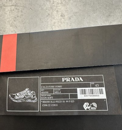 Prada American Cup Green Rubber Sneakers Size 43