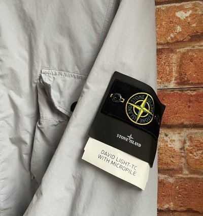Stone Island Grey David Light-tc With Micropile