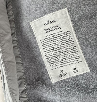 Stone Island Grey David Light-tc With Micropile
