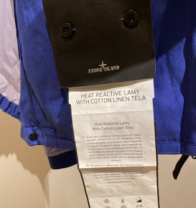 Stone Island Heat Reactive Hooded Jacket Blue Size