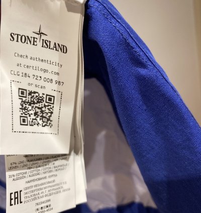 Stone Island Heat Reactive Hooded Jacket Blue Size