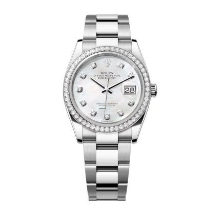 Rolex Datejust 36 New 2025 Mop Diamond Dial Stainless Steel Diamond Bezel Oyster Bracelet