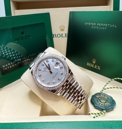 Rolex Datejust 36 New 2025 Mother Of Pearl Diamond Stainless Steel Diamond Jubilee Bracelet
