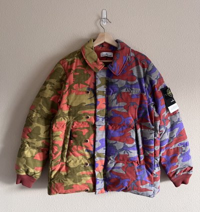 Stone Island Heritage Camo Ripstop Nylon Down Jacket