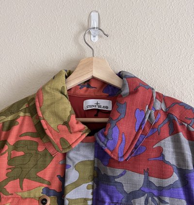 Stone Island Heritage Camo Ripstop Nylon Down Jacket