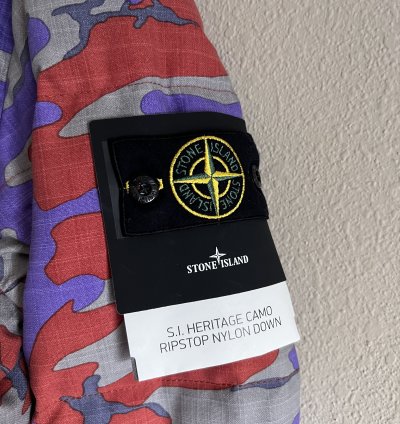 Stone Island Heritage Camo Ripstop Nylon Down Jacket