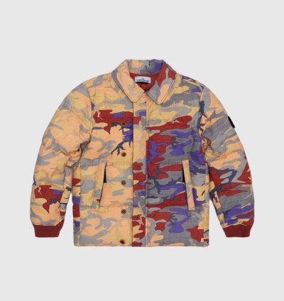 Stone Island Heritage Camo Ripstop Nylon Down Jacket Large