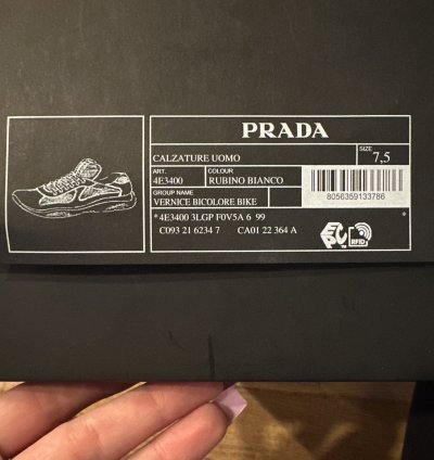 Prada Americas Cup Patent Sneaker