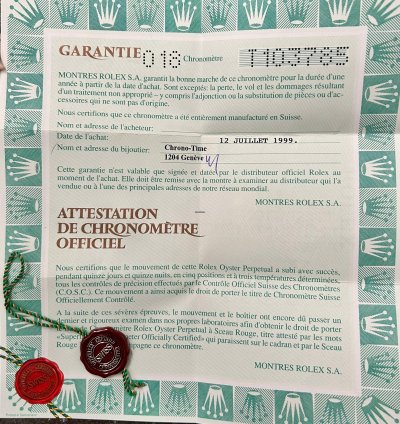 Rolex Datejust 36 Owned Since New 1999 Never Worn Original Box Paperwork
