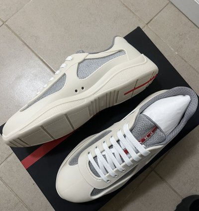 Prada Americas Cup Rubber Sneaker Sz 429us