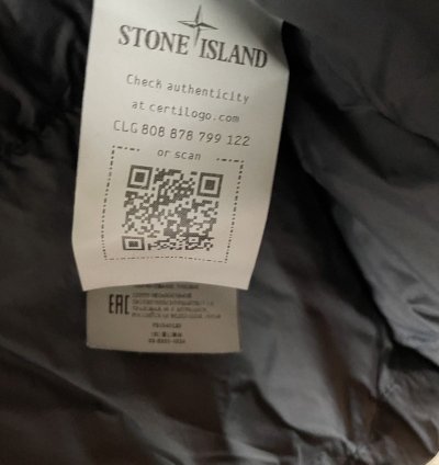 Stone Island Hooded Down Jacket Black