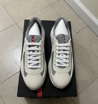 Prada Americas Cup Rubber Sneaker Sz 429us