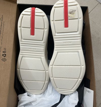 Prada Americas Cup Rubber Sneaker Sz 429us
