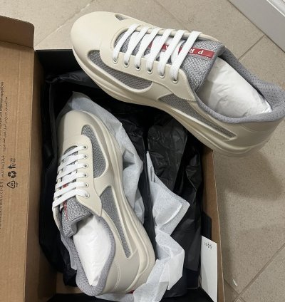 Prada Americas Cup Rubber Sneaker Sz 429us
