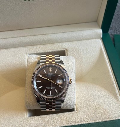 Rolex Datejust 36 Rolesor Everose Boitier 126231 Bracelet Jubile 62801 Unworn