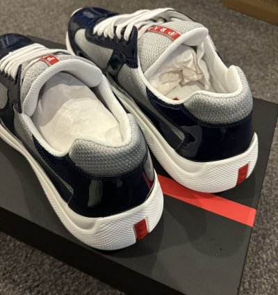 Prada Americas Cup Sneaker Patent Leather 10 5 New