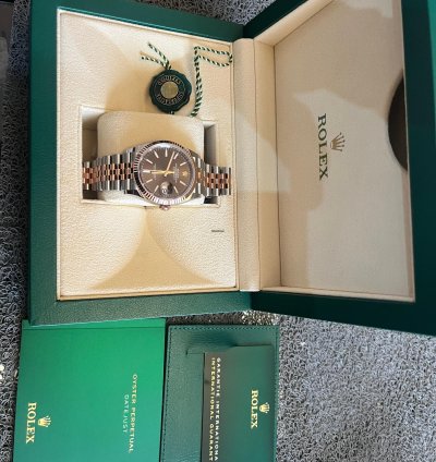 Rolex Datejust 36 Rolesor Everose Boitier 126231 Bracelet Jubile 62801 Unworn
