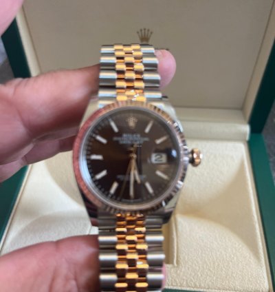 Rolex Datejust 36 Rolesor Everose Boitier 126231 Bracelet Jubile 62801 Unworn