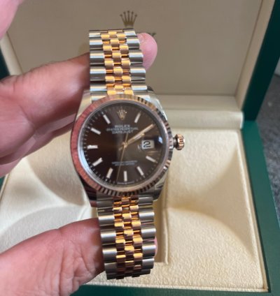 Rolex Datejust 36 Rolesor Everose Boitier 126231 Bracelet Jubile 62801 Unworn