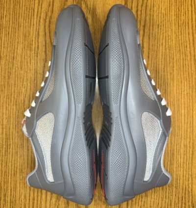 Prada Americas Cup Soft Rubber Sneaker steel Gray