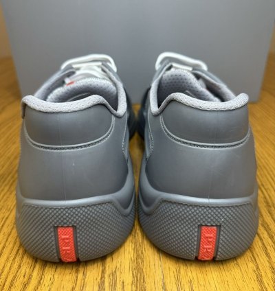 Prada Americas Cup Soft Rubber Sneaker steel Gray