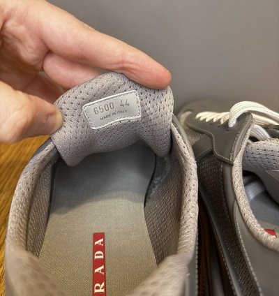 Prada Americas Cup Soft Rubber Sneaker steel Gray