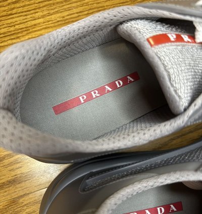 Prada Americas Cup Soft Rubber Sneaker steel Gray