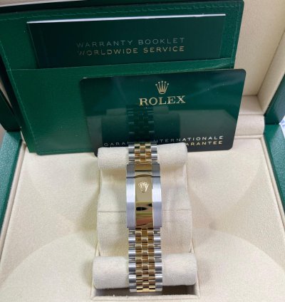Rolex Datejust 36 Silver Diamond Set Dial Jubilee Bracelet Yellow Gold And Steel 126283rbr