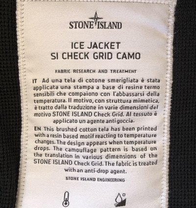 Stone Island Ice Jacket Check Grid Camo