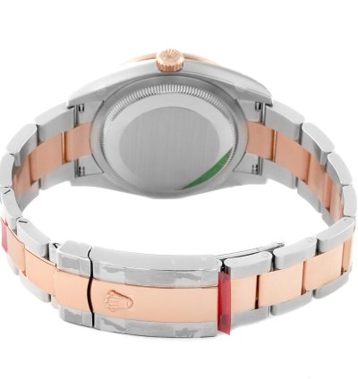 Rolex Datejust 36 Steel Rose Gold Mother Of Pearl Diamond Mens Watch 126281 Unworn