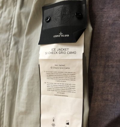 Stone Island Ice Jacket Si Check Grid Camo
