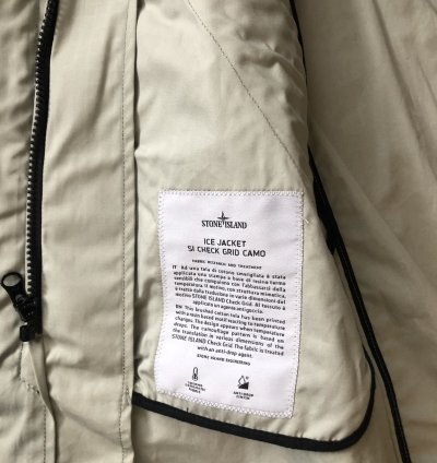 Stone Island Ice Jacket Si Check Grid Camo