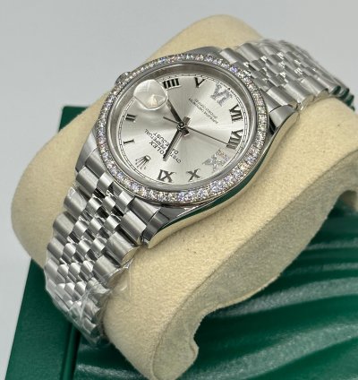 Rolex Datejust 36 Vi Ix Silver Roman Dial Jubilee